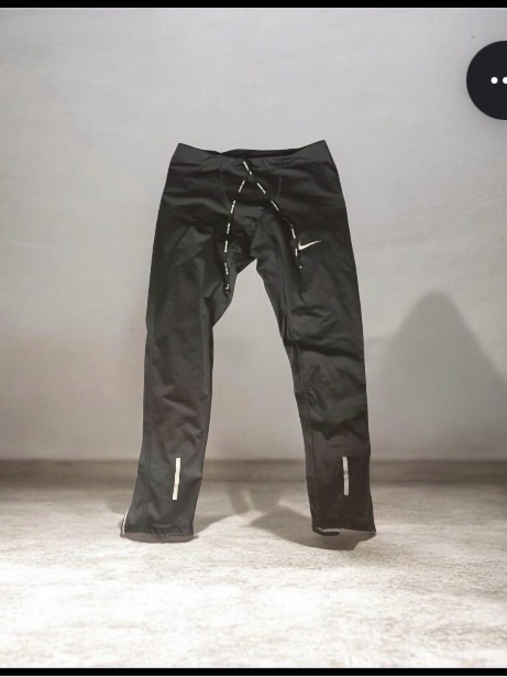 Nike Black Men's Reflective athleticTraining Joggers Stretch ankle running SZ L